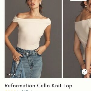 Reformation Cello Knit Top